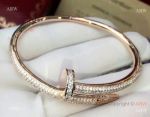 High quality Cartier Juste Un Clou Nail Bracelet Rose Gold with Diamond